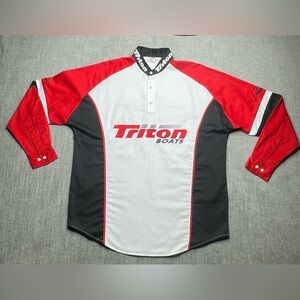 Triton Boat Long sleeve Fishing shirt size Medium